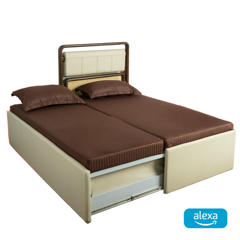 Single-to-Double Bed With Alexa